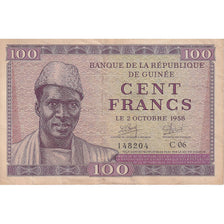 Guinea, 100 Francs, 1958, 1958-10-02, KM:7, EF(40-45)