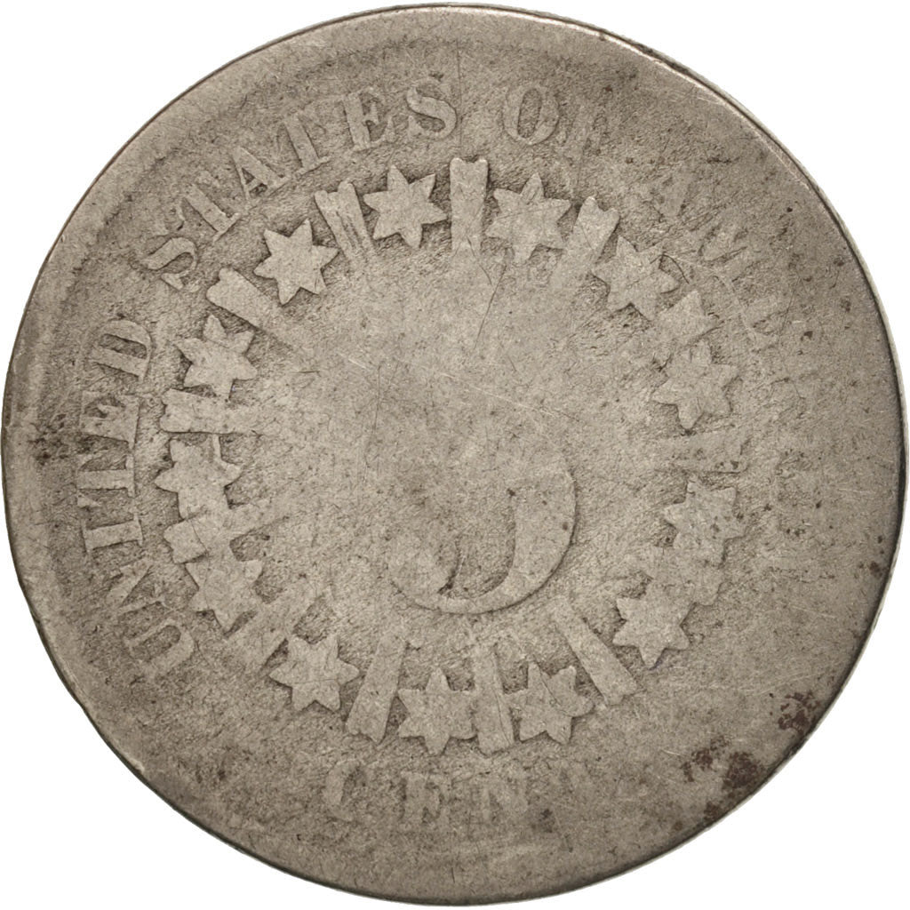 United States, Shield Nickel, 5 Cents, 1867, Philadelphia, G(4-6), KM 96