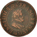Frankreich, Henri IV, Double Tournois, 1599, Paris, SS, Copper, Sombart:4184