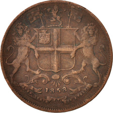 INDIA-BRITISH, 1/4 Anna, 1858, Heaton, Birmingham, EF(40-45), Copper, KM:463.2