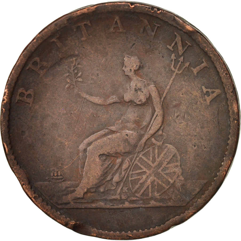 Great Britain, George III, 1/2 Penny, 1807, VF(30-35), Copper, KM:662