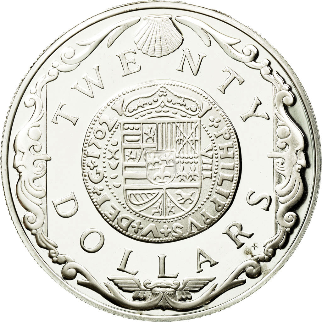 Coin, BRITISH VIRGIN ISLANDS, Elizabeth II, 20 Dollars, 1985, Franklin Mint