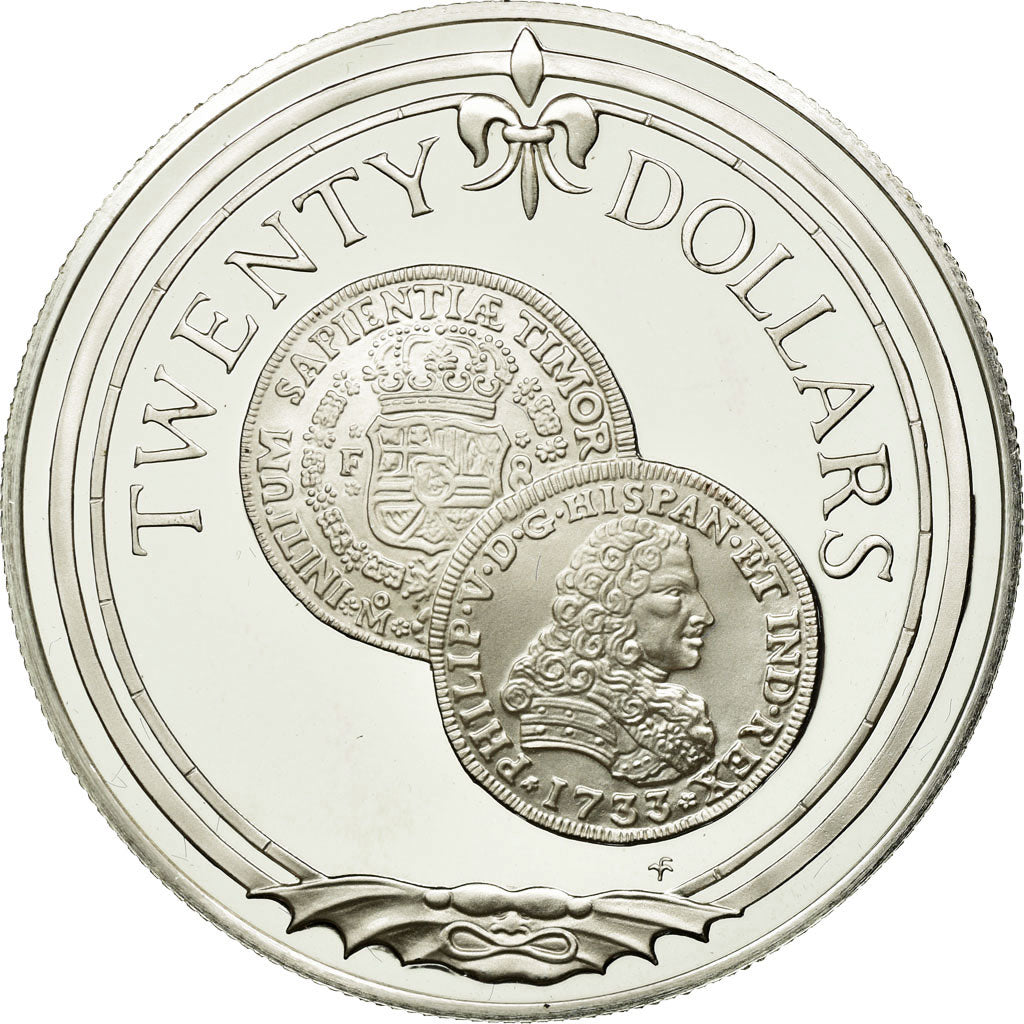 Coin, BRITISH VIRGIN ISLANDS, Elizabeth II, 20 Dollars, 1985, Franklin Mint