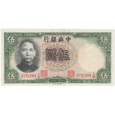 China, 5 Yüan, 1936, KM:217a, UNC(65-70)