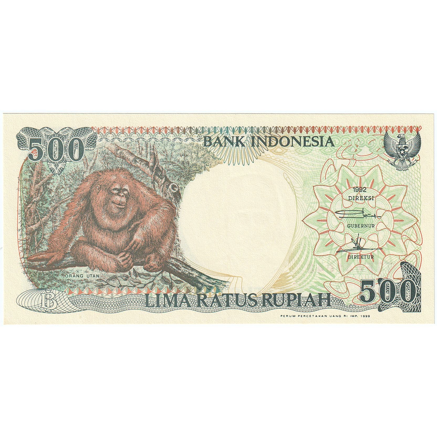Indonesia, 500 Rupiah, 1992, KM:128g, UNC(65-70)