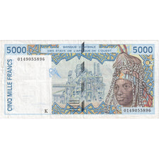 West African States, 5000 Francs, KM:713Kb, AU(50-53)