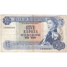 Mauritius, 5 Rupees, 1967, KM:30c, MB