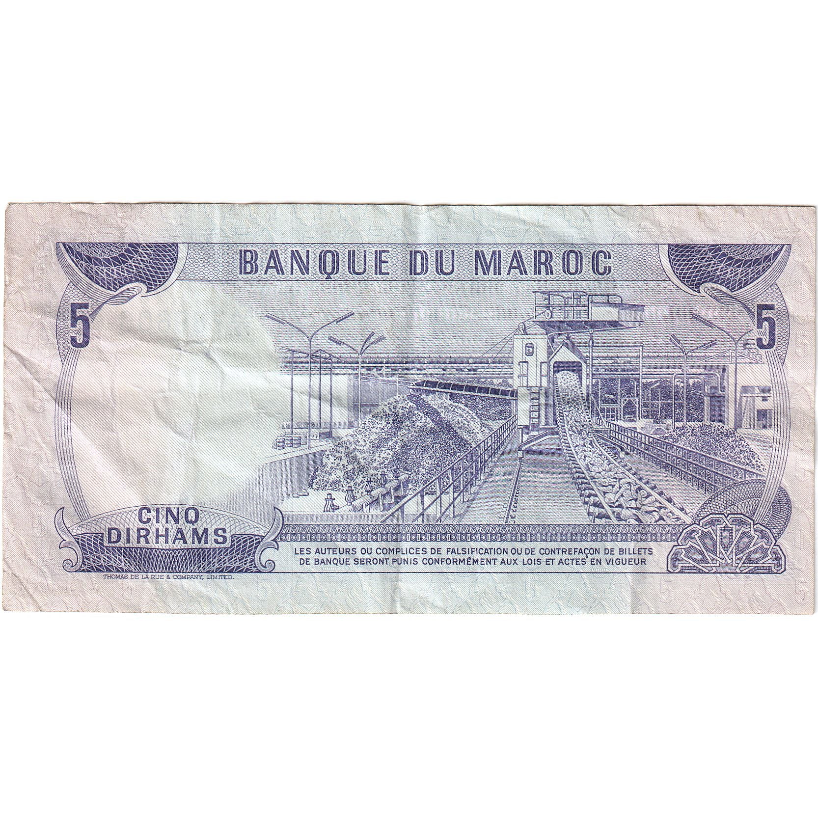 Marocco, 5 Dirhams, 1970, 1970, KM:56a, B