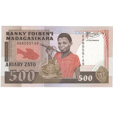 Madagascar, 500 Francs = 100 Ariary, Undated (1983-87), KM:67a, UNC(65-70)