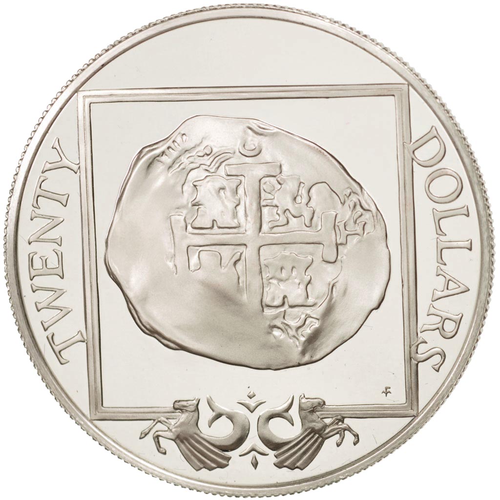 Coin, BRITISH VIRGIN ISLANDS, Elizabeth II, 20 Dollars, 1985, Franklin Mint