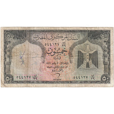 Egypt, 50 Piastres, 1961-1966, KM:36a, VG(8-10)