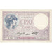 France, 5 Francs, Violet, 1933, E.53724, AU(55-58), Fayette:3.17, KM:72e