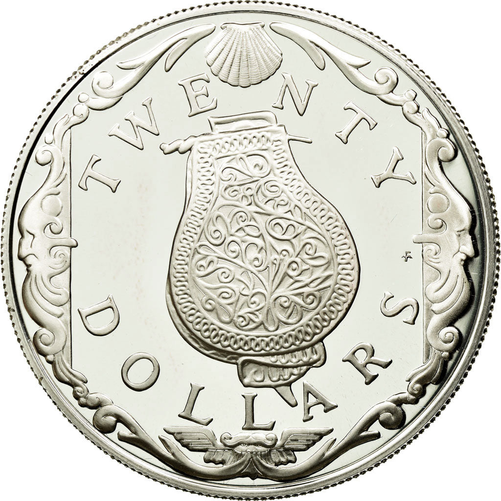 Coin, BRITISH VIRGIN ISLANDS, Elizabeth II, 20 Dollars, 1985, Franklin Mint