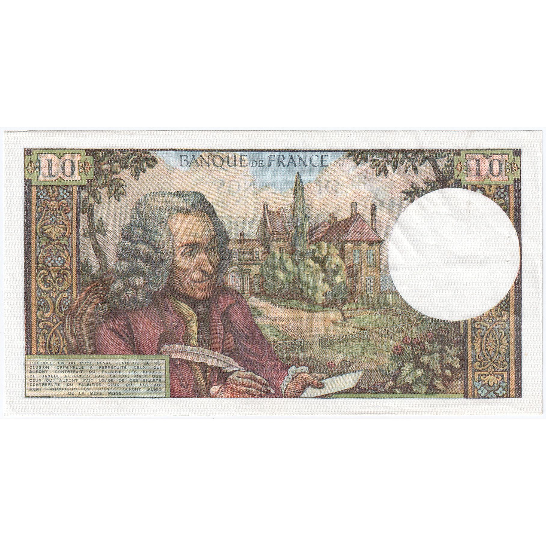 Frankrijk, 10 Francs, Voltaire, 1968, H.420, SUP, Fayette:62.33, KM:147c
