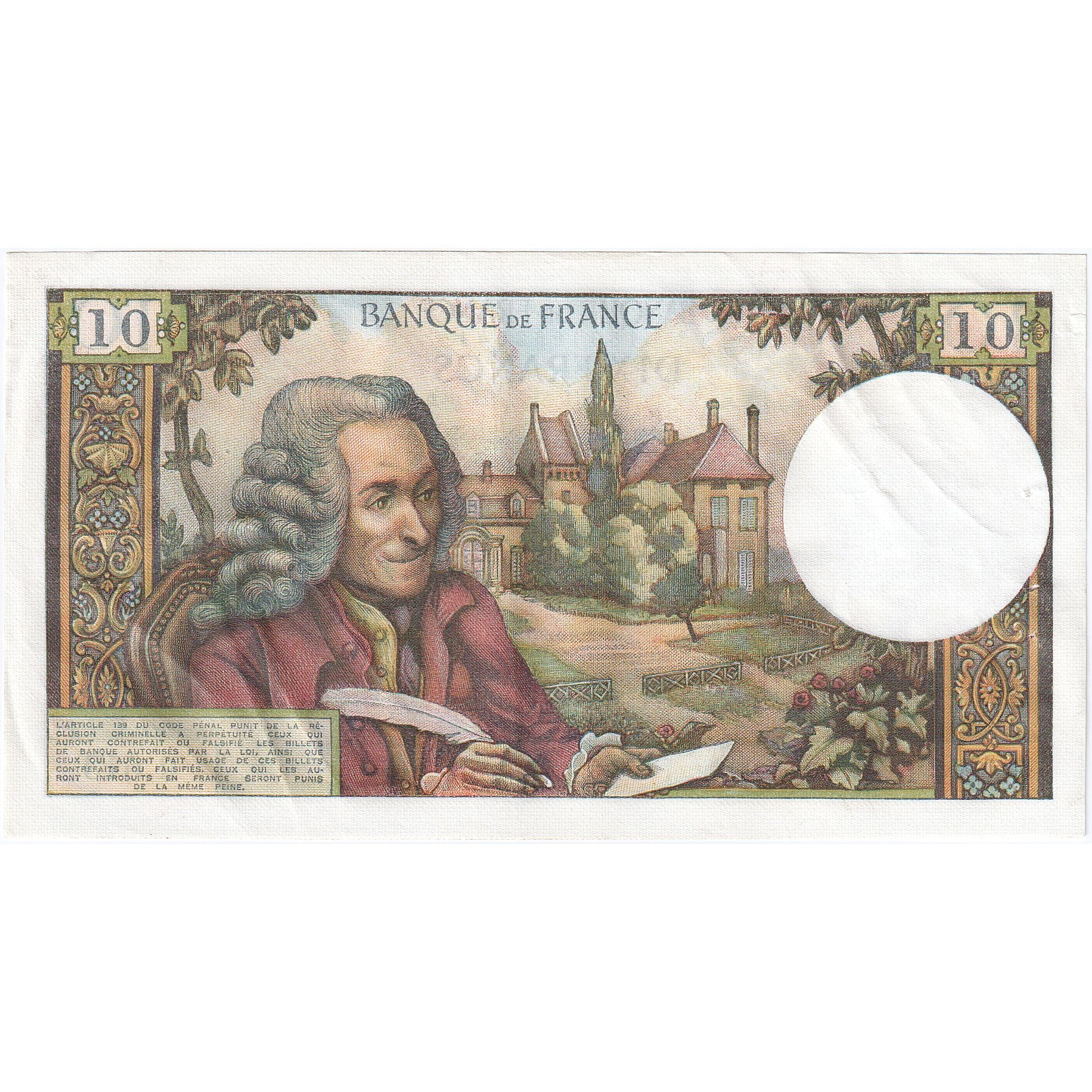 Frankrijk, 10 Francs, Voltaire, 1970-09-03, R.613, SUP