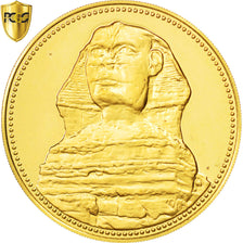 Coin, Egypt, 100 Pounds, 1990, PCGS, PR68DCAM, MS(65-70), Gold, KM:693, graded