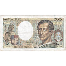 France, 200 Francs, Montesquieu, 1989, X.068, VF(20-25), Fayette:70.09, KM:155c
