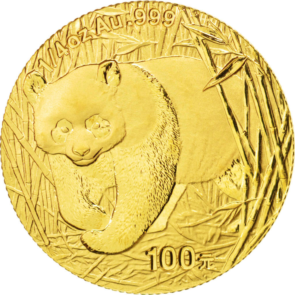 CHINA, PEOPLE'S REPUBLIC, 100 Yüan, 2002, MS(65-70), Gold, KM:1458