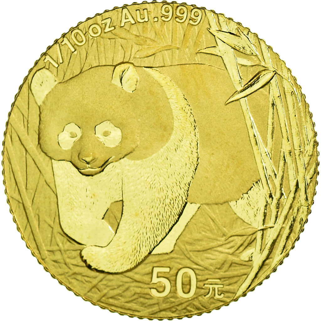 Coin, CHINA, PEOPLE'S REPUBLIC, 50 Yuan, 2001, MS(65-70), Gold, KM:1367