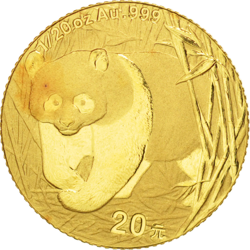 CHINA, PEOPLE'S REPUBLIC, 20 Yuan, 2001, Shenzhen Guobao, MS(65-70), Gold