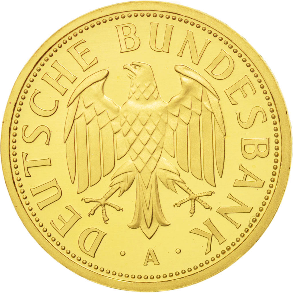 GERMANY - FEDERAL REPUBLIC, Mark, 2001, Berlin, MS(65-70), Gold, KM:203