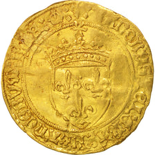 Moneta, Francia, Charles VIII, Ecu d'or, Bordeaux, MB+, Oro, Duplessy:575A