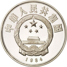 CHINA, PEOPLE'S REPUBLIC, 5 Yüan, 1984, MS(65-70), Silver, KM:100