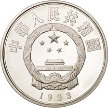 CHINA, PEOPLE'S REPUBLIC, 5 Yüan, 1993, MS(65-70), Silver, KM:531