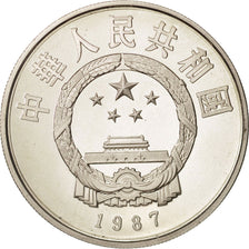 Monnaie, CHINA, PEOPLE'S REPUBLIC, 5 Yüan, 1987, FDC, Argent, KM:172