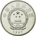 Moneta, CHIŃSKA REPUBLIKA LUDOWA, 5 Yüan, 1987, MS(65-70), Srebro, KM:175