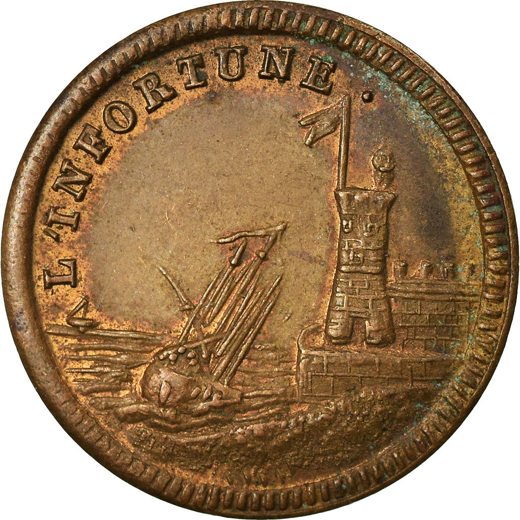 France, Token, Insurance, Compagnie d'Assurnaces Maritimes L'Infortune