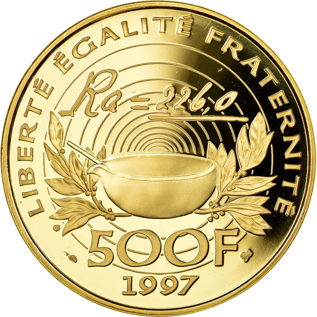 Munten, Frankrijk, 500 Francs, 1997, Paris, FDC, Goud, KM:1199, Gadoury:C182