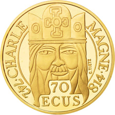 France, 500 Francs-70 Ecus, 1990, MS(65-70), Gold, KM:990, Gadoury:C6