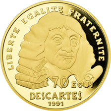 Coin, France, 500 Francs-70 Ecus, 1991, MS(65-70), Gold, KM:1003, Gadoury:C25
