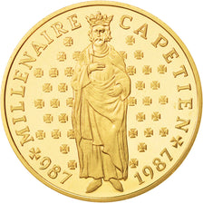 France, 10 Francs, 1987, MS(65-70), Gold, KM:961b, Gadoury:820