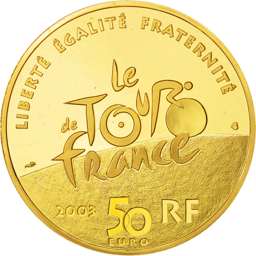 France, Monnaie de Paris, 50 Euro, Centenaire Du Tour De France, 2003