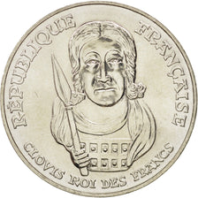 France, Clovis, 100 Francs, 1996, AU(55-58), Silver, KM:1180, Gadoury:953