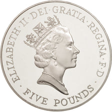 Great Britain, Elizabeth II, 5 Pounds, 1996, MS(65-70), Silver, KM:974a