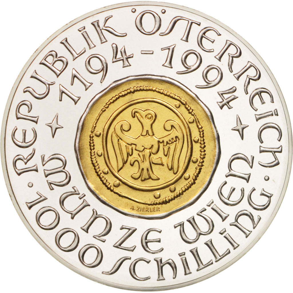 Austria, 1000 Schilling, 1994, MS(65-70), Bi-Metallic, KM:3018