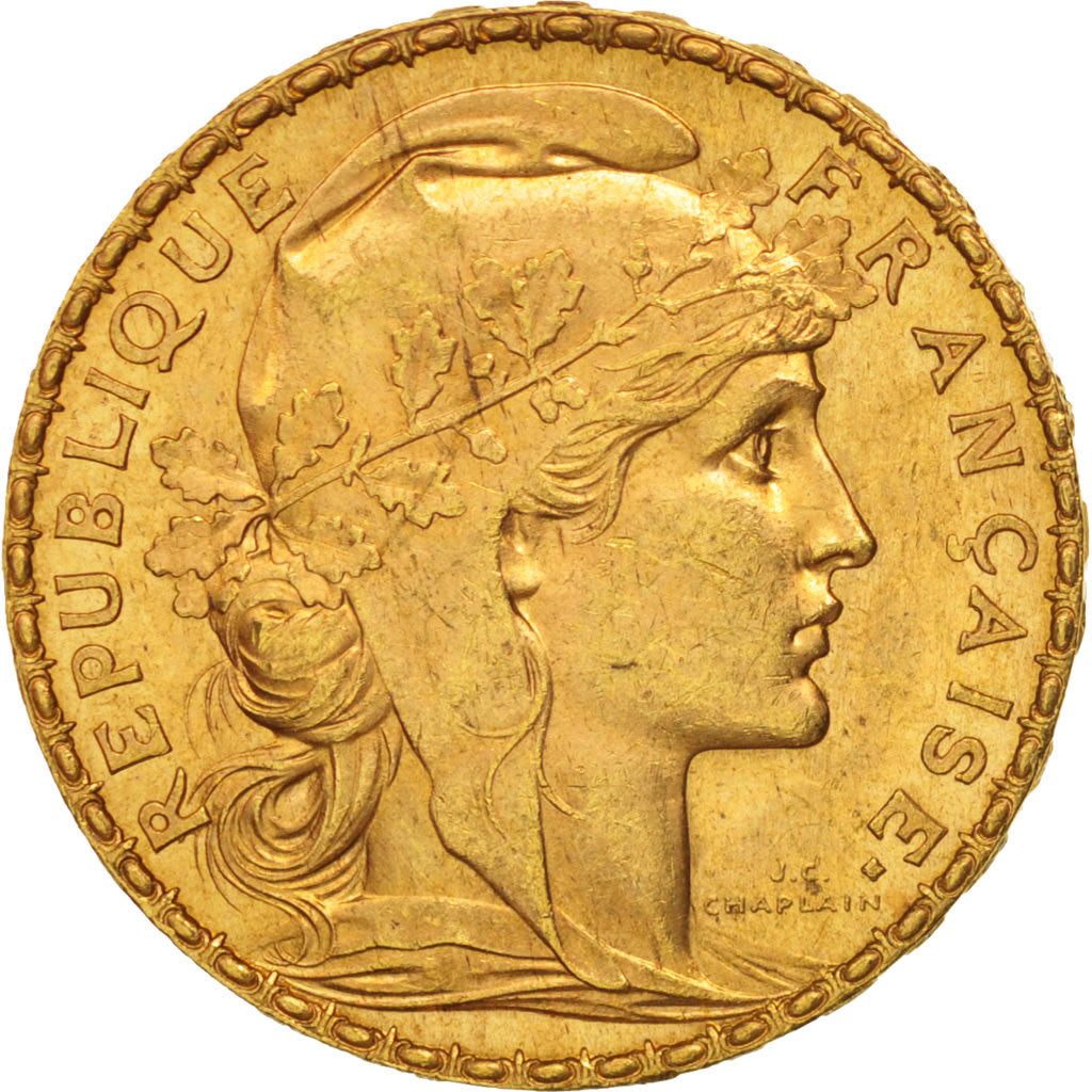 France, Marianne, 20 Francs, 1899, AU(55-58), Gold, KM:847, Gadoury:1064