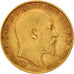 Grande-Bretagne, Edward VII, 1/2 Sovereign, 1910, TTB, Or, KM:804