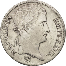 Francia, 5 Francs, 1812, Paris, MBC+, Plata, KM:694.1, Gadoury:584