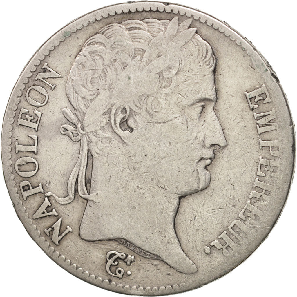 France, 5 Francs, 1811, Lille, VF(20-25), Silver, KM:694.16, Gadoury:584