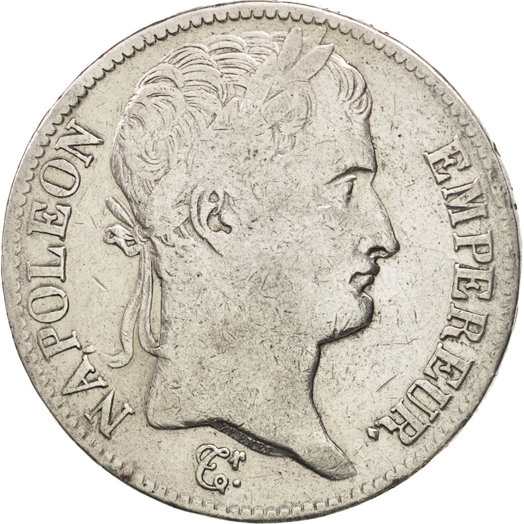 France, 5 Francs, 1811, Toulouse, VF(30-35), Silver, KM:694.10, Gadoury:584