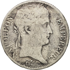Francia, 5 Francs, 1812, Perpignan, BC, Plata, KM:694.12, Gadoury:584