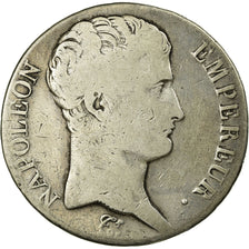 Munten, Frankrijk, Napoléon I, 5 Francs, 1807, Bayonne, ZG+, Zilver, KM:673.8