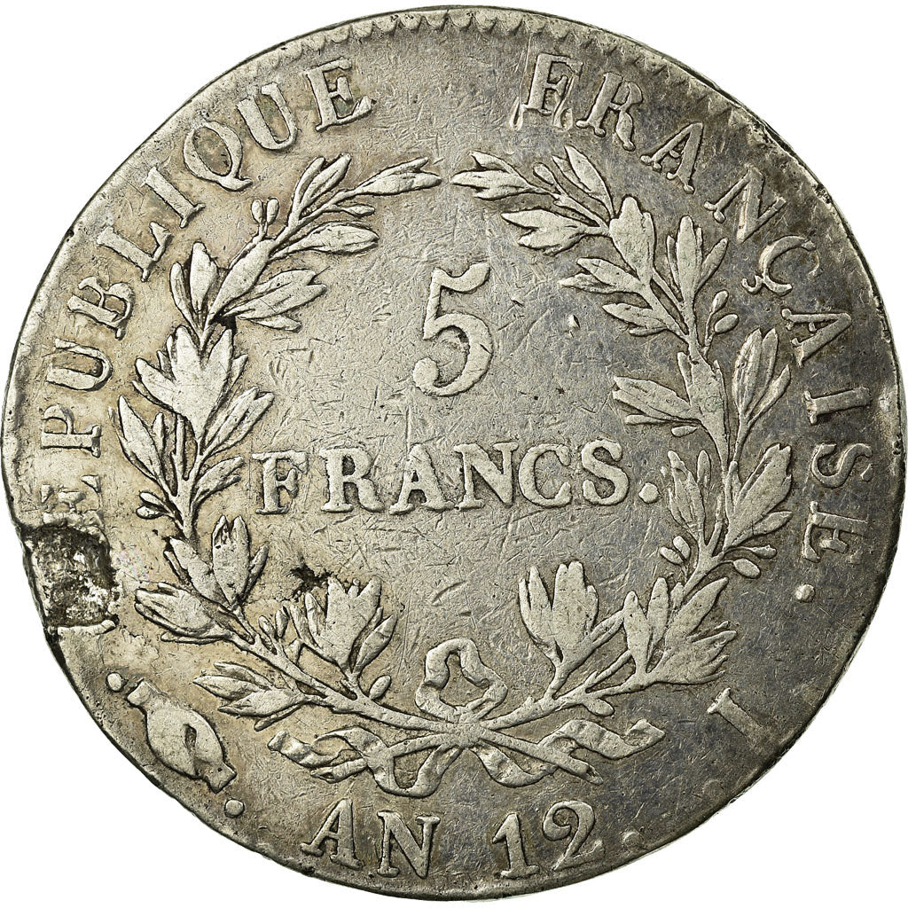 Moneta, Francia, Napoléon I, 5 Francs, 1804, Limoges, BB, Argento, KM:660.5