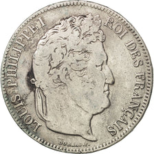 Coin, France, Louis-Philippe, 5 Francs, 1834, Perpignan, VF(20-25), Silver