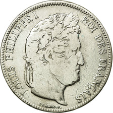 Coin, France, Louis-Philippe, 5 Francs, 1834, Marseille, F(12-15), Silver