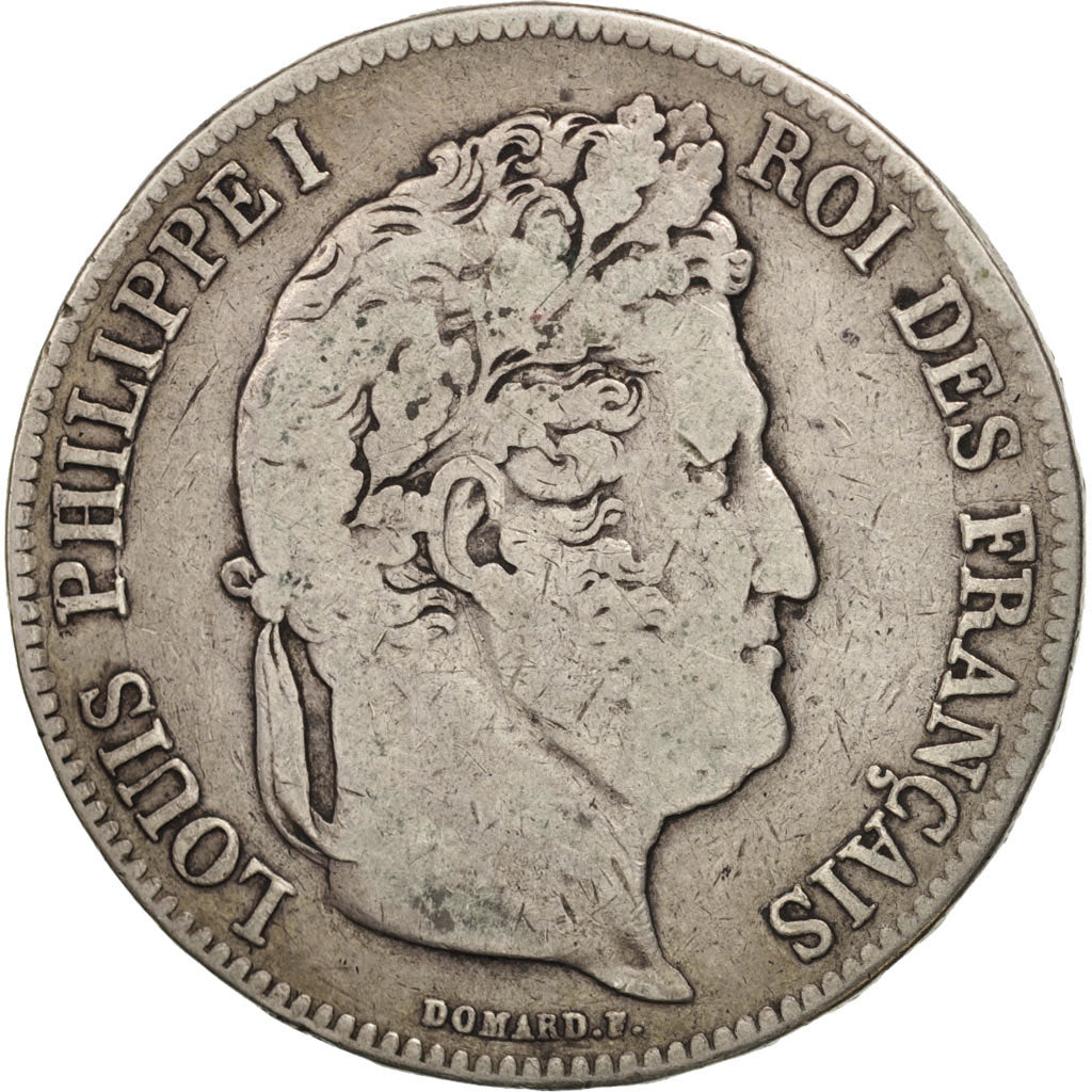France, Louis-Philippe, 5 Francs, 1835, La Rochelle, B+, Argent, Gadoury 678
